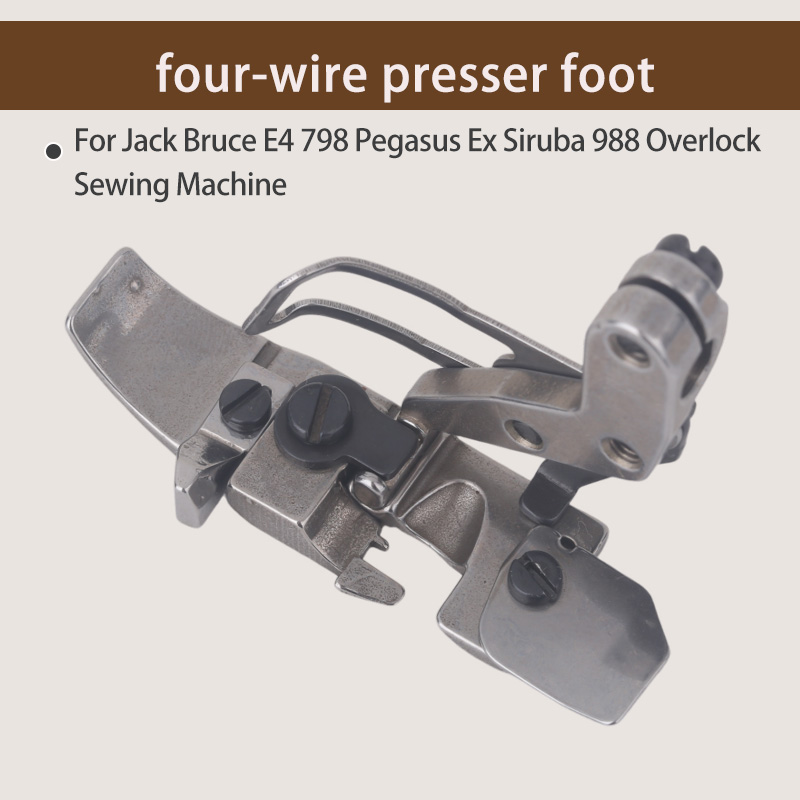 1PCS Kaki Penekan Empat Benang - Textile Sewing Machine ulasan dan harga