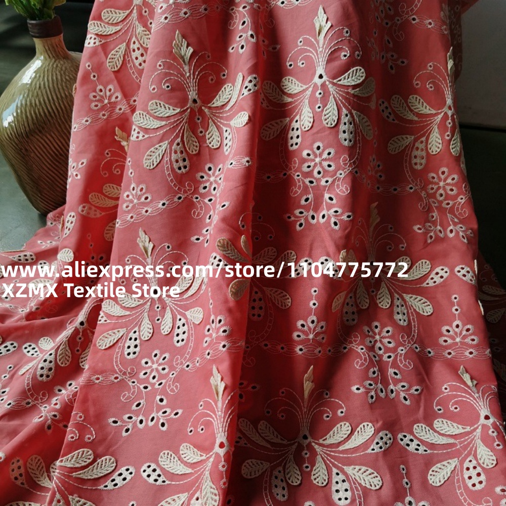 Kain Bordir Motif Bunga 3D den - Vintage Sewing Textile ulasan dan harga