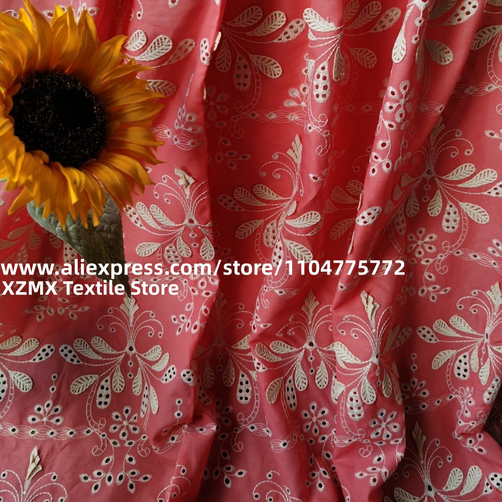 Kain Bordir Motif Bunga 3D den - Vintage Sewing Textile ulasan dan harga
